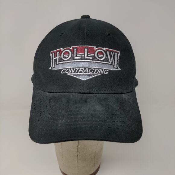 Hollow Contracting The Max Hat Strapback Cap OSFA Black Embroidered Logo - Picture 3 of 12